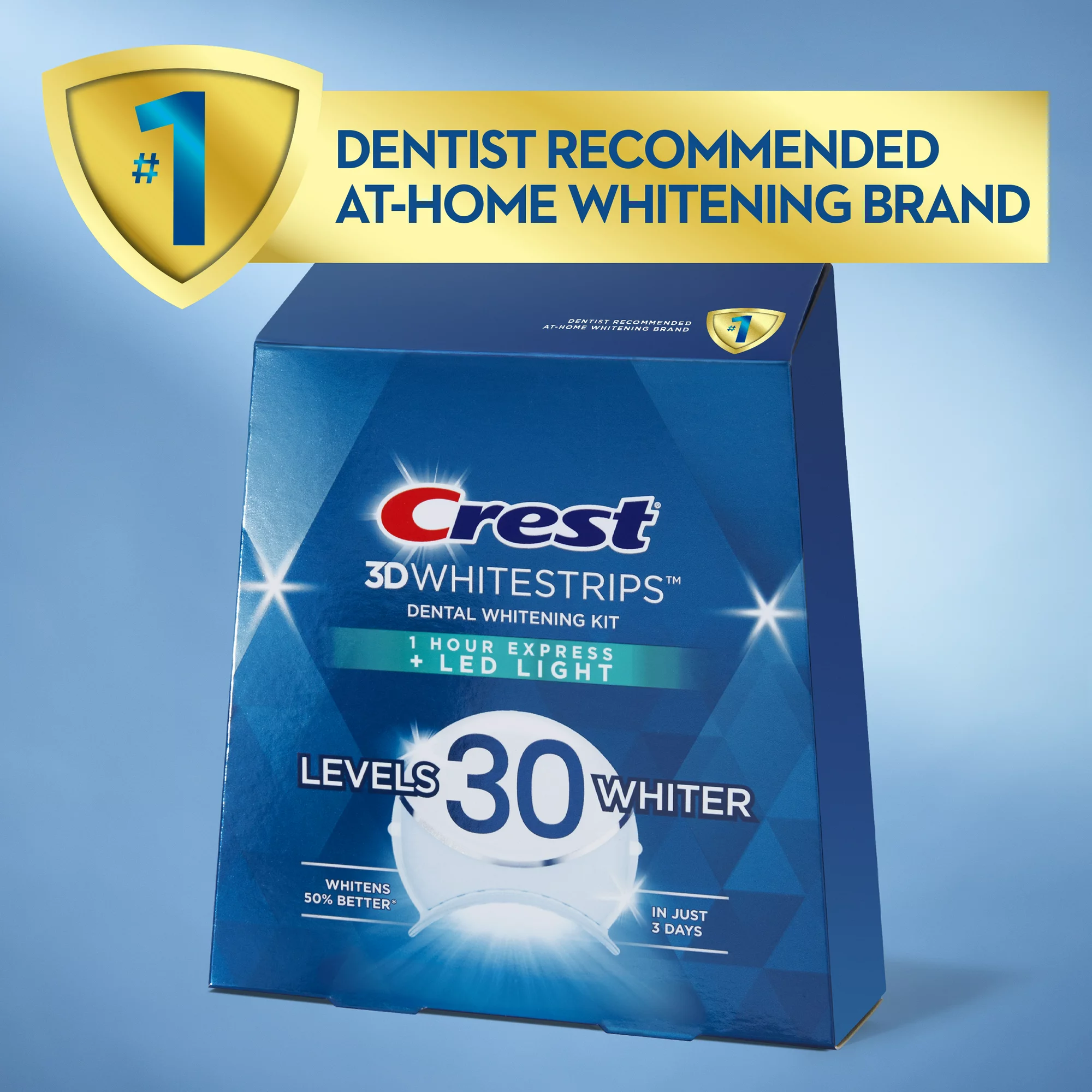 Crest 3D Whitestrips 1 Hour Express with LED Light – mq