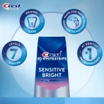 Crest 3D Whitestrips Sensitive Bright -la
