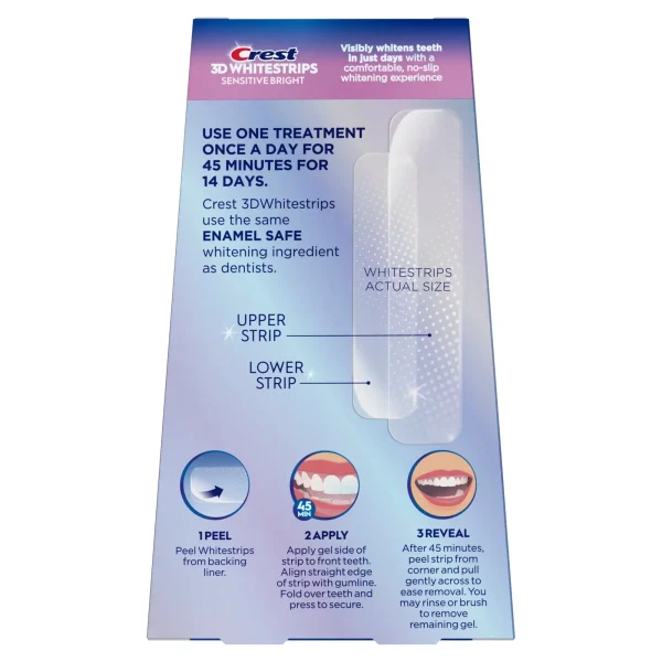 Crest 3D Whitestrips Sensitive Bright -mu