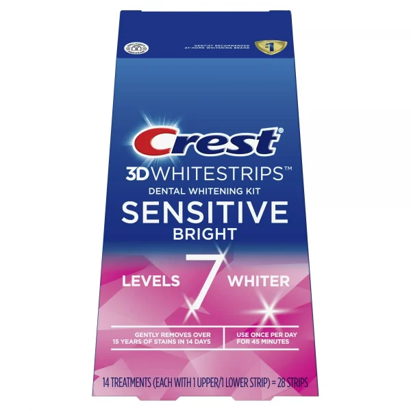 Crest 3D Whitestrips Sensitive Bright q