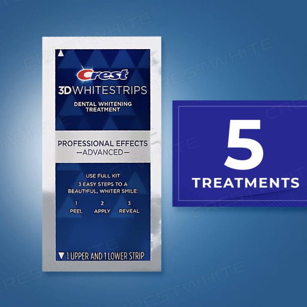 Crest 3D Whitestrips Professional Effects Advanced 5 Treatments
