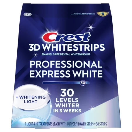 Crest 3D Whitestrips Professional Express White with LED Light Full Box