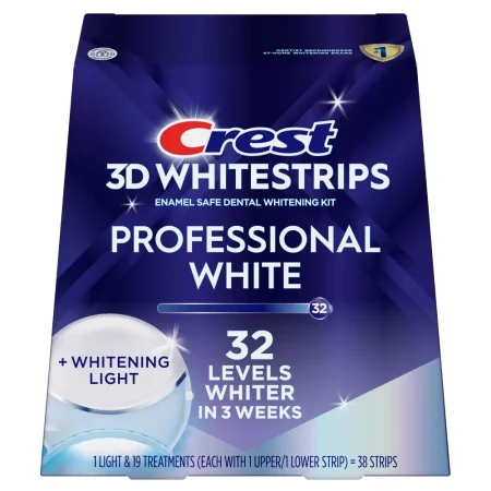 Crest 3D Whitestrips Professional White with LED Light Full Box