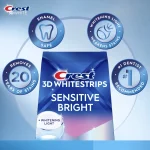 Crest 3D Whitestrips Sensitive Bright plus Whitening Light – lh