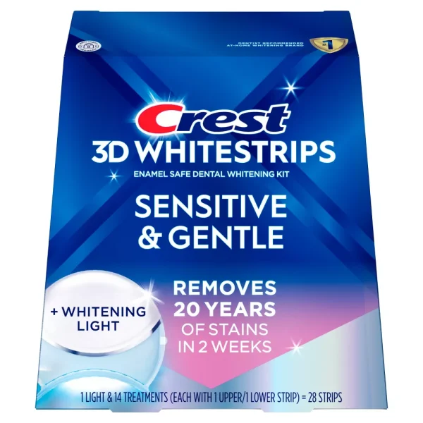 Crest 3D Whitestrips Sensitive & Gentle with LED light – jg