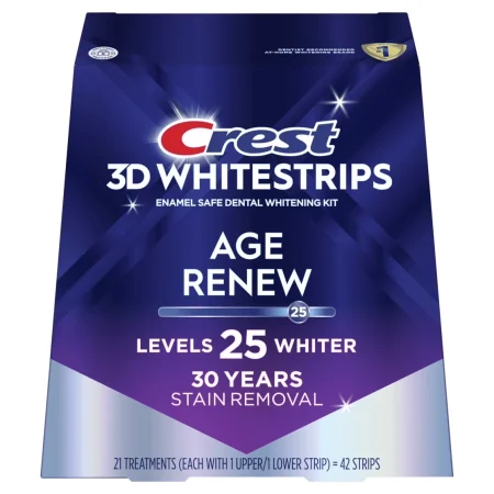 Crest 3D Whitestrips Age Renew Full Box